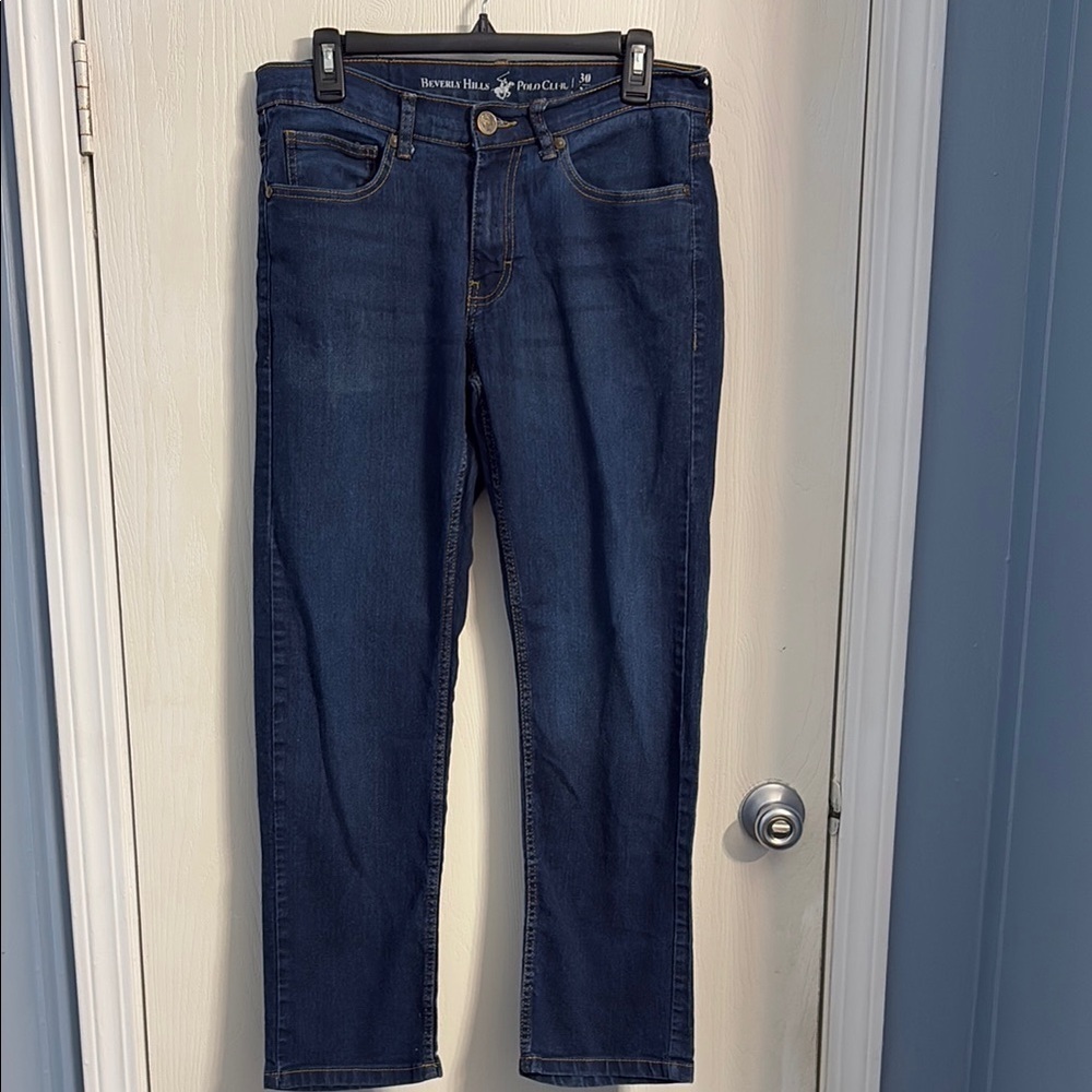 Beverly Hills Polo Club Blue Straight Jeans Classic Style
